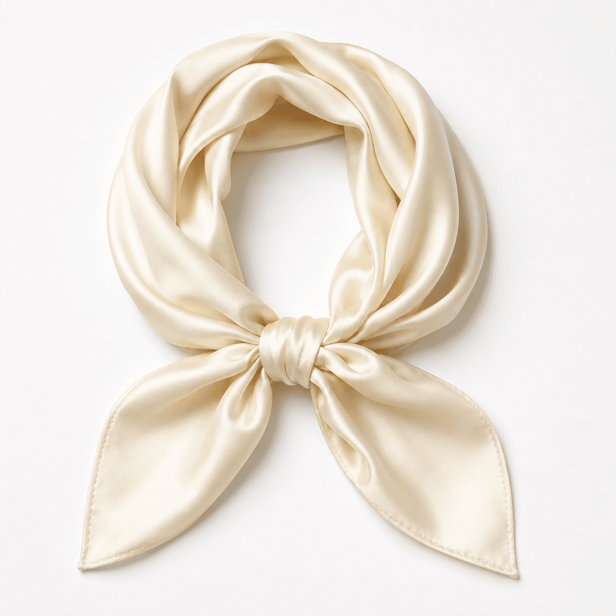 Ivory Silk Scarf