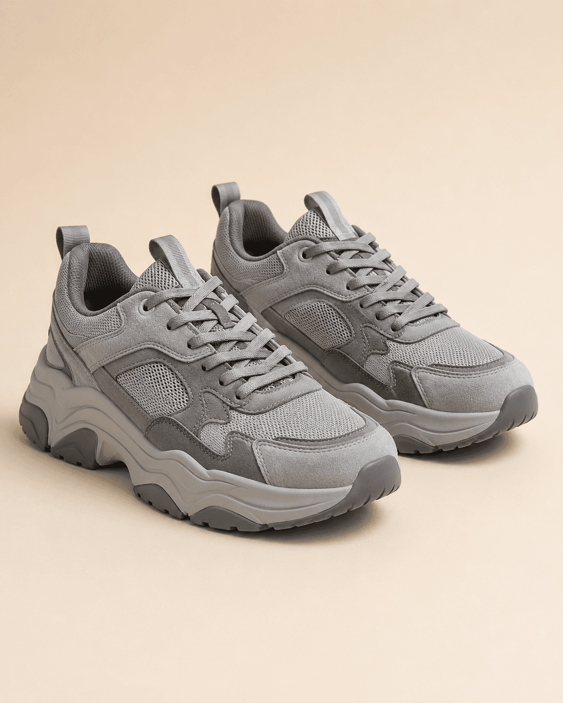 Grey Chunky Sneakers