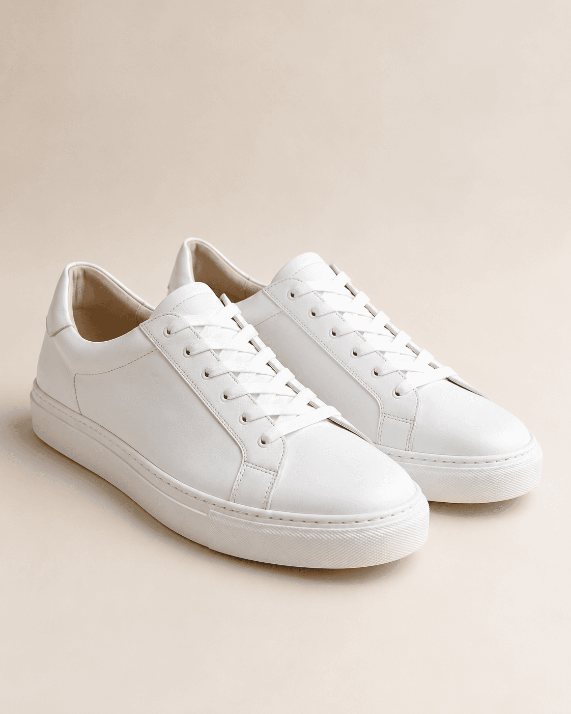 White Leather Sneakers