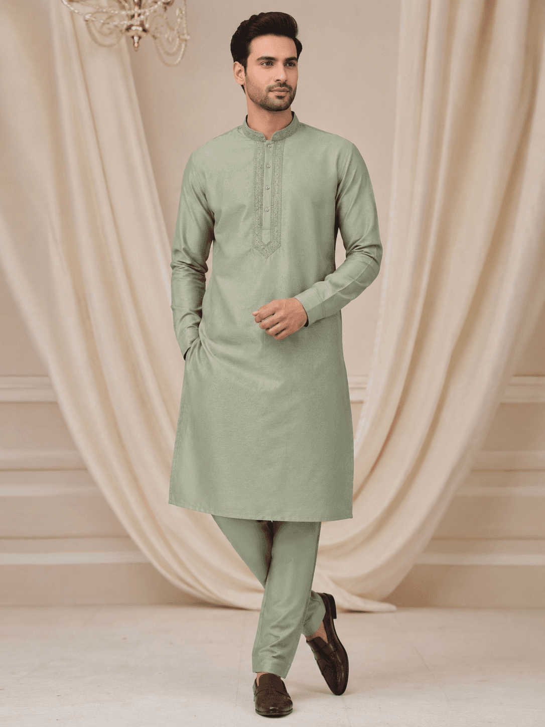 Sage Green Kurta Pajama