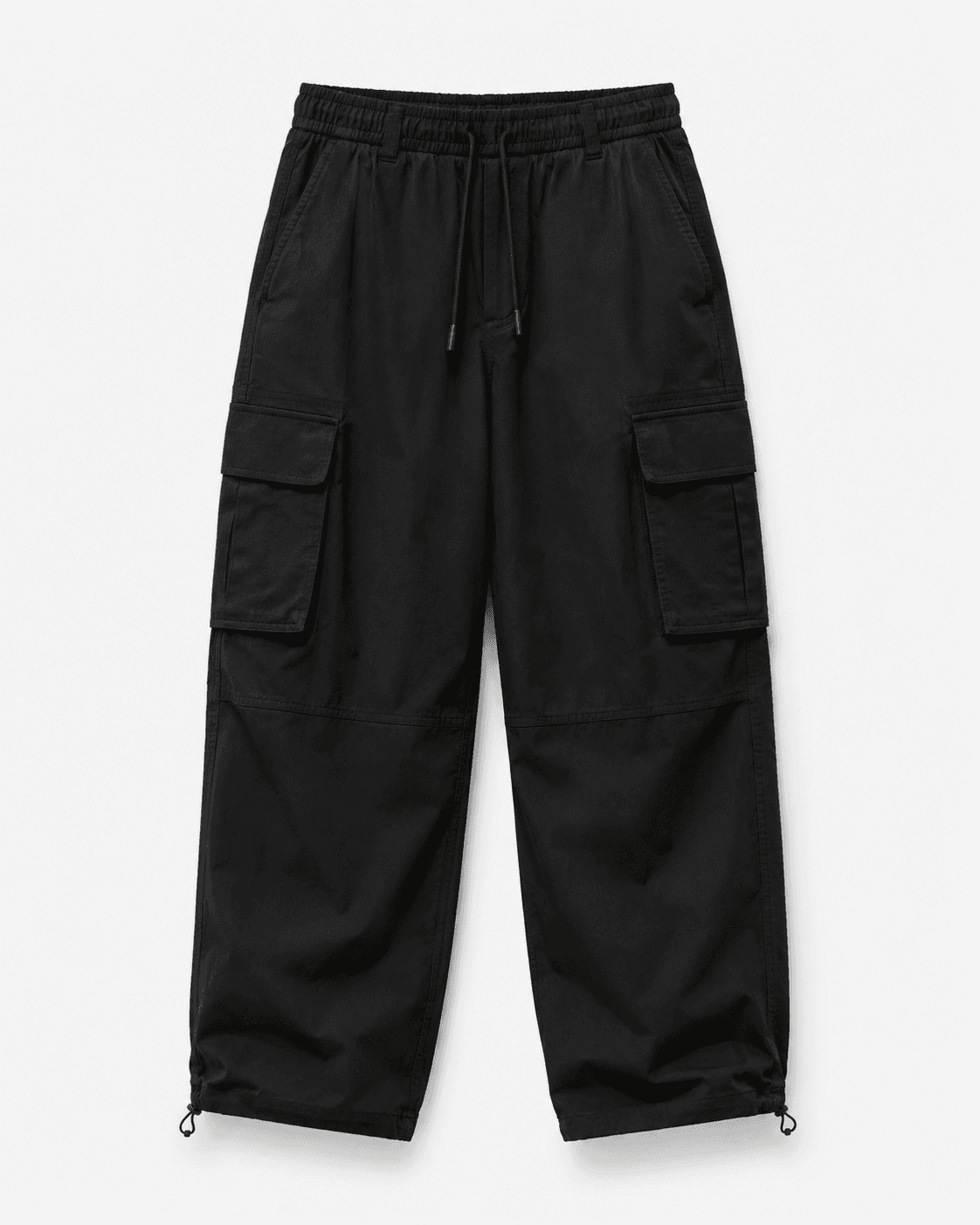 Black Relaxed Cargo Pants