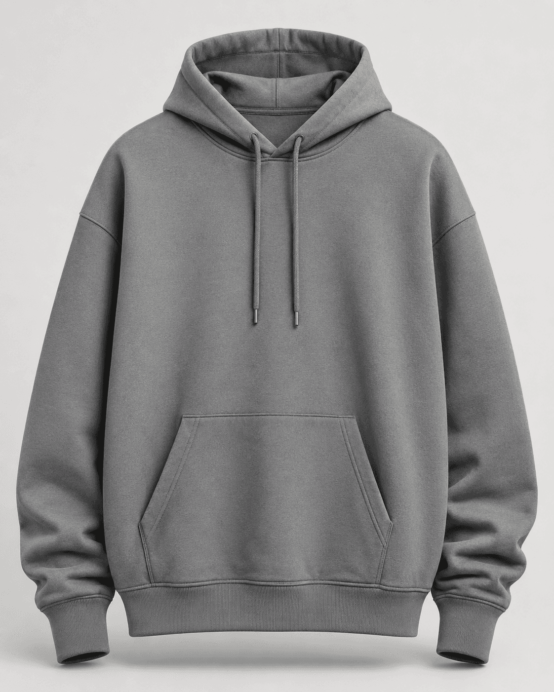 Grey Minimal Hoodie