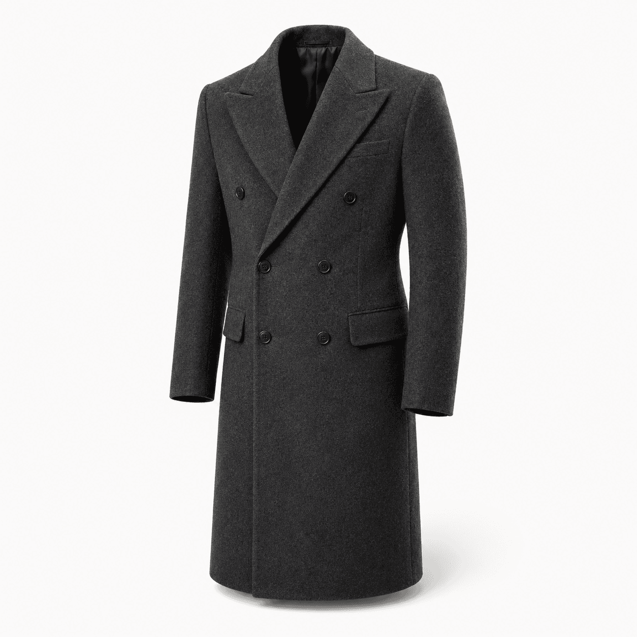 Charcoal Double Breasted Coat