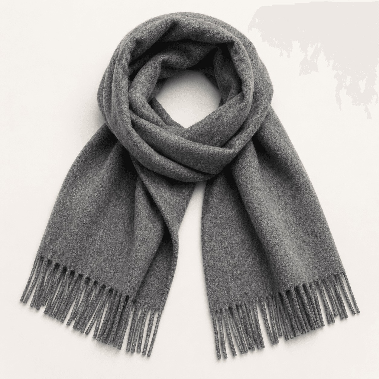 Grey Wool Scarf