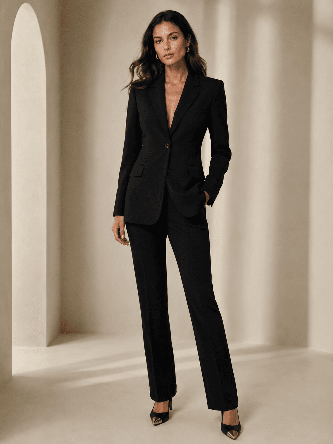Black Structured Blazer