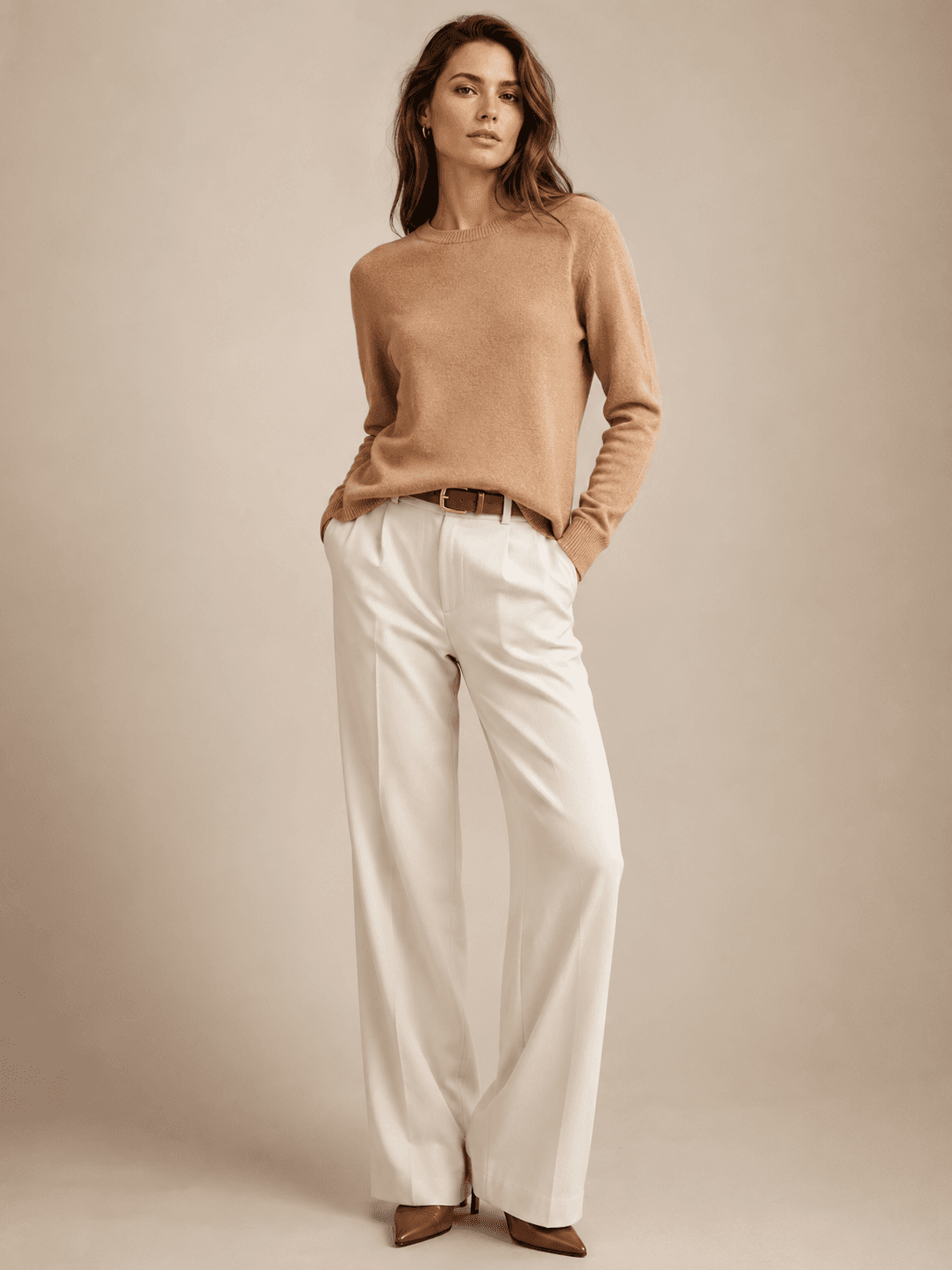 Camel Cashmere Sweater